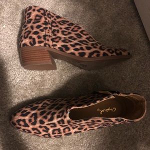 Cheetah booties